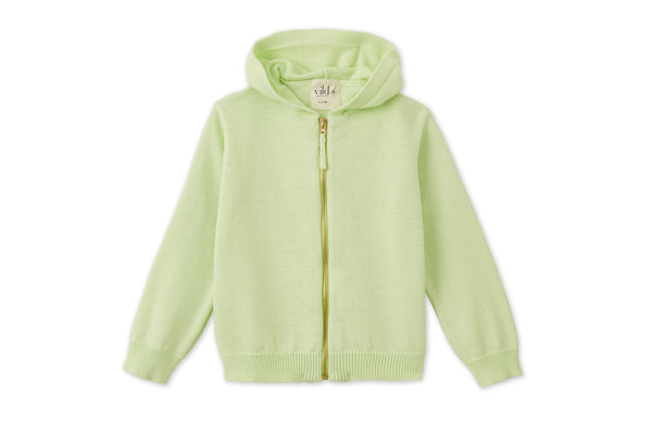 Organic Knit Cardigan - Light Green
