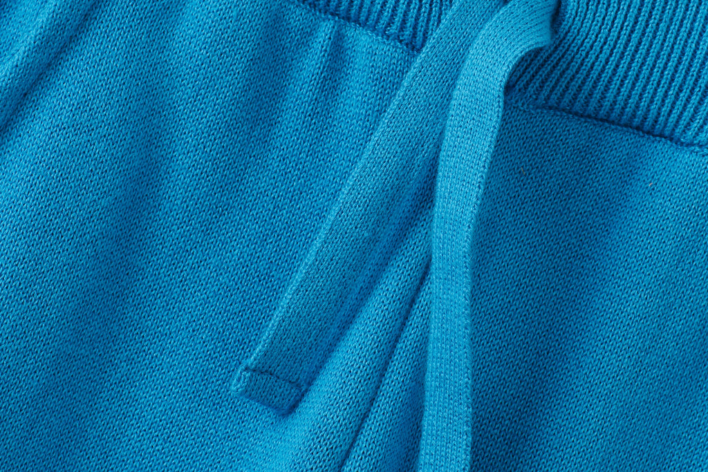 Organic Knit Wide Leg Trousers