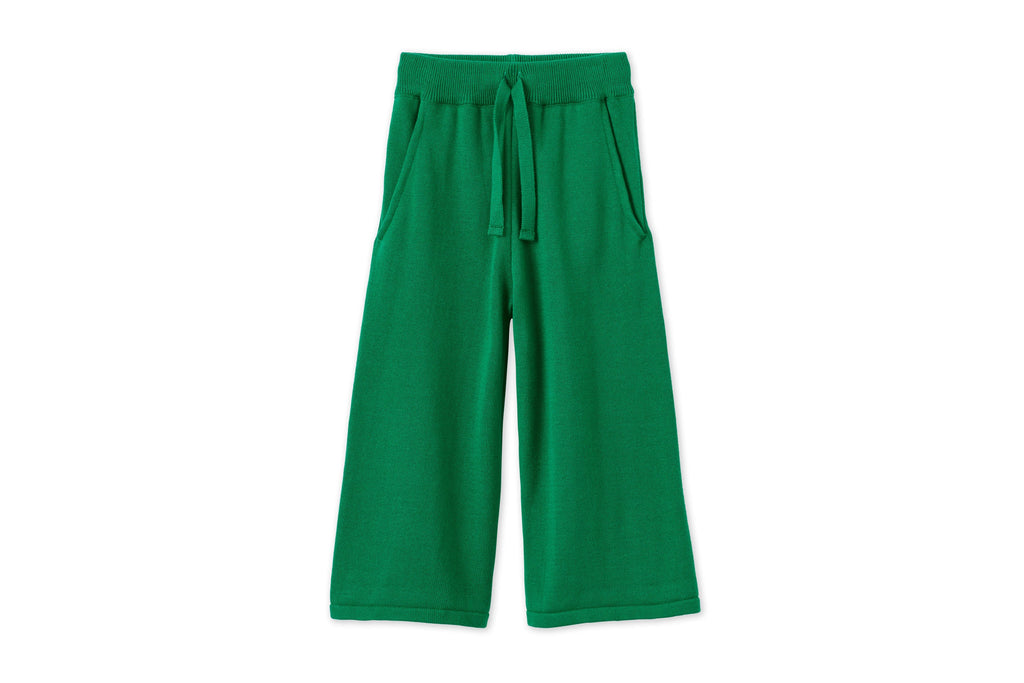 Organic Knit Wide Leg Trousers