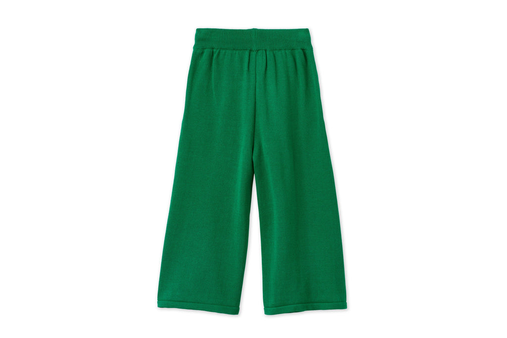 Organic Knit Wide Leg Trousers