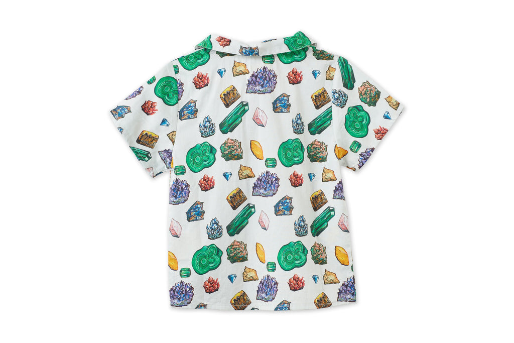 Vild Lab No.12 - Earth Rocks!, Organic Cotton Woven Collared Shirt