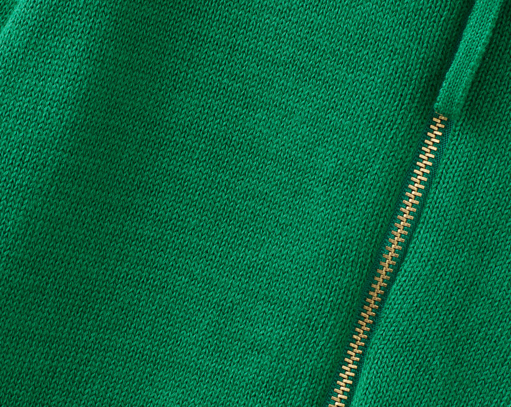 Organic Knit Cardigan - Green