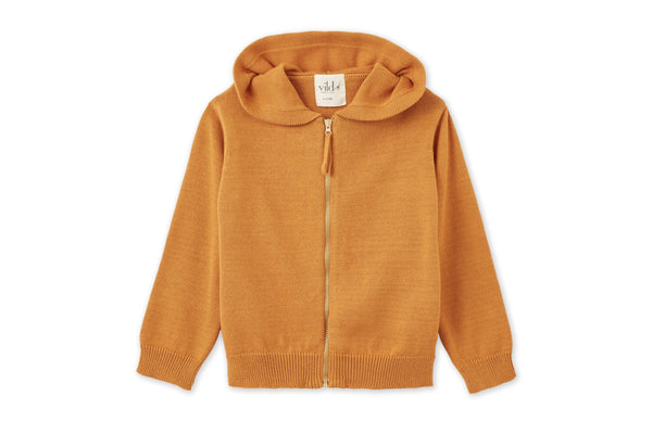 Organic Knit Cardigan - Ochre