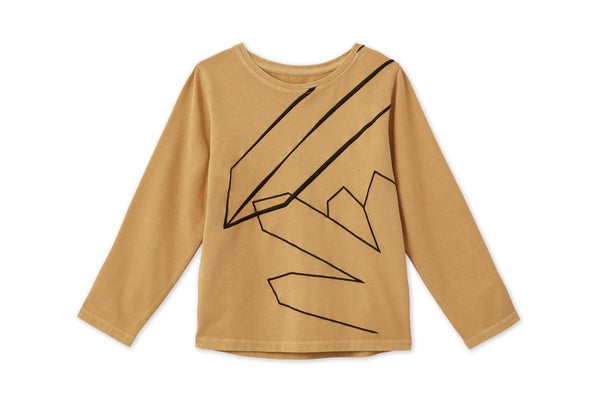 Vild Lab No. 12 - Earth Rocks!, LS Embroidered Organic Cotton T-Shirt