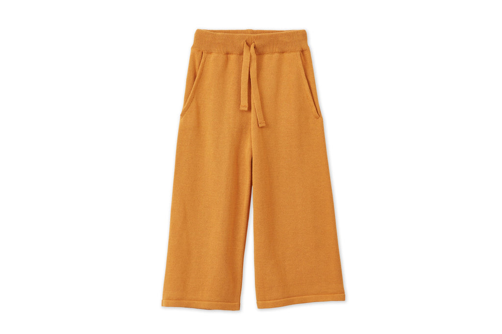 Organic Knit Wide Leg Trousers