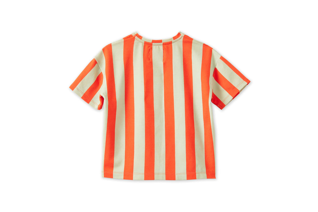 Striped Tencel™ Shirt - Green/Orange