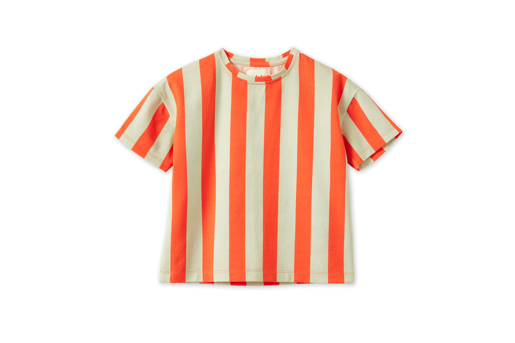Striped Tencel™ Shirt - Green/Orange