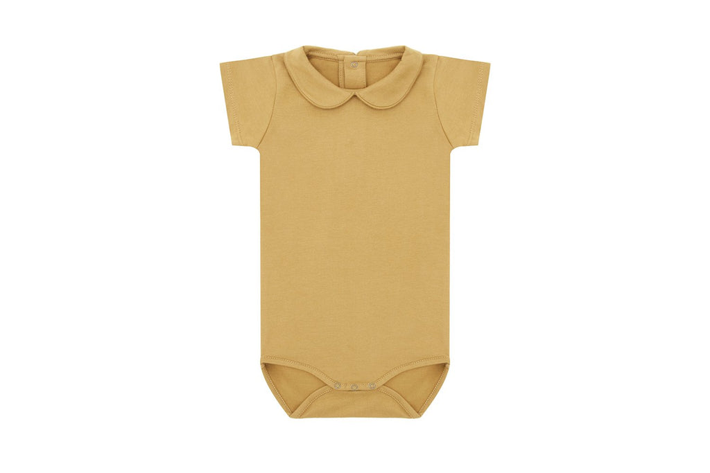 SS Organic Cotton Collared Bodysuit