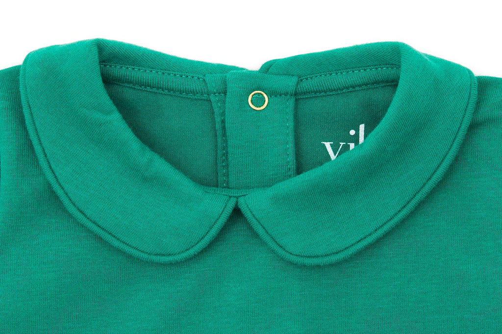 LS Organic Cotton Collared Bodysuit