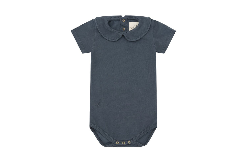 SS Organic Cotton Collared Bodysuit