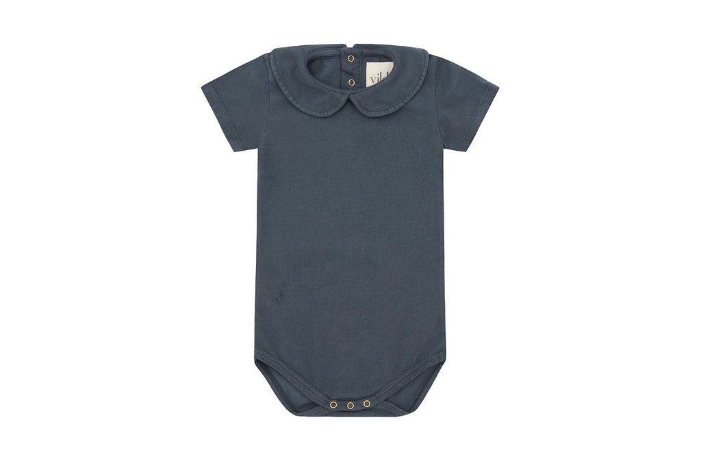 SS Organic Cotton Collared Bodysuit