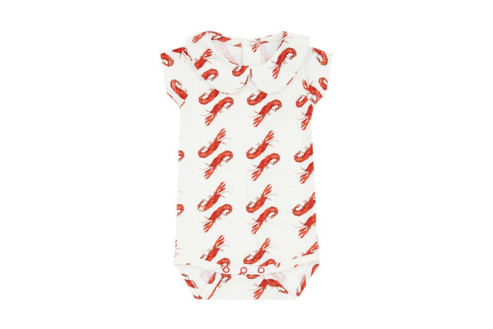 Vild Lab No.8 - Rare Living Lobsters, Organic Cotton Bodysuit