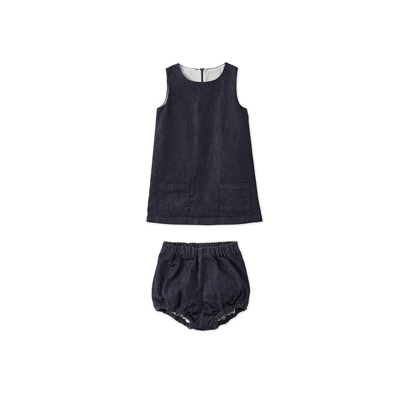 Denim Dress & Bloomers Set