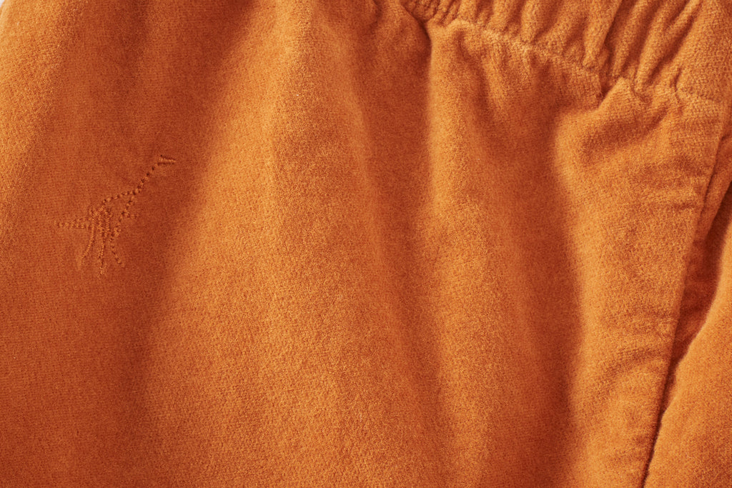 70's Diego organic cotton rust velvet trousers - Balzac Paris