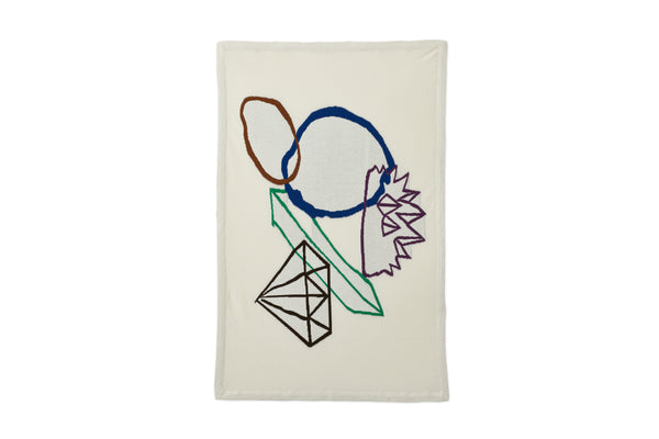 Organic Cotton Intarsia-Knit Blanket