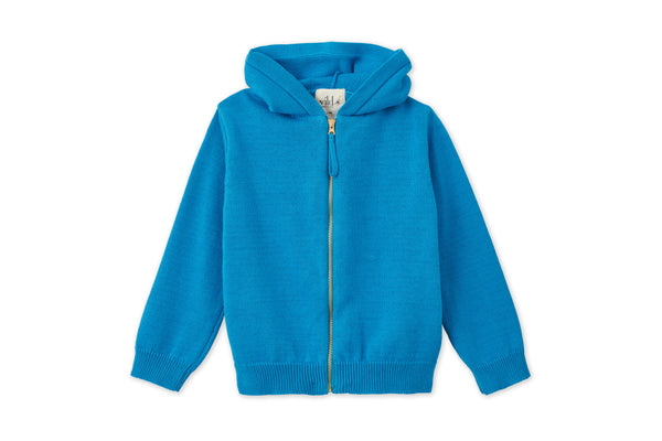 Organic Knit Cardigan - Archipelago Blue