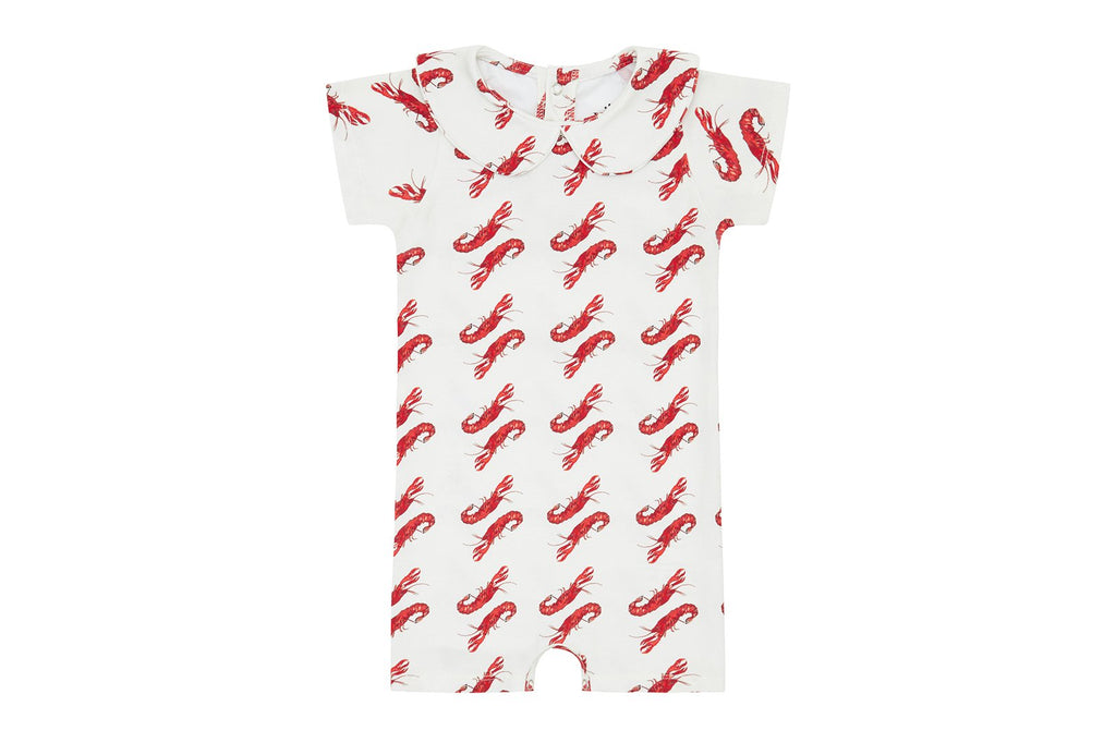 Vild Lab No.8 - Rare Living Lobsters, Organic Cotton Bodysuit with Shorts