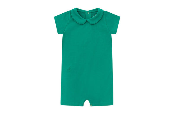 Organic Cotton Collared Bodysuit with Shorts