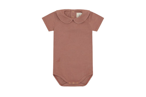 SS Organic Cotton Collared Bodysuit